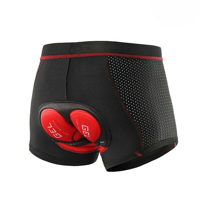 Men Cycling Shorts 3D Padded Bike Underwear Quick Dry Breathable Bicycle Pants - XL