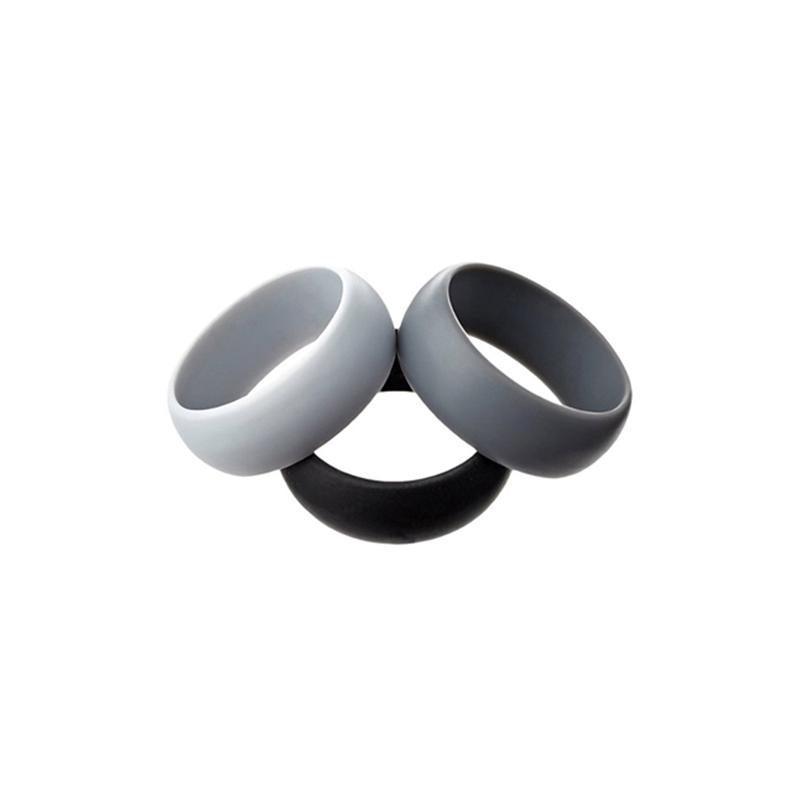 Silicone Rubber Ring Bands 3Pcs - 10