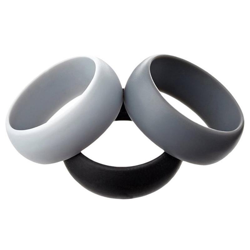 Silicone Rubber Ring Bands 3Pcs - 9