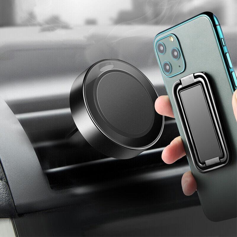 Universal Phone Ring Grip Holder Back Mount Stand for Smartphones and Tablets - Rose Red