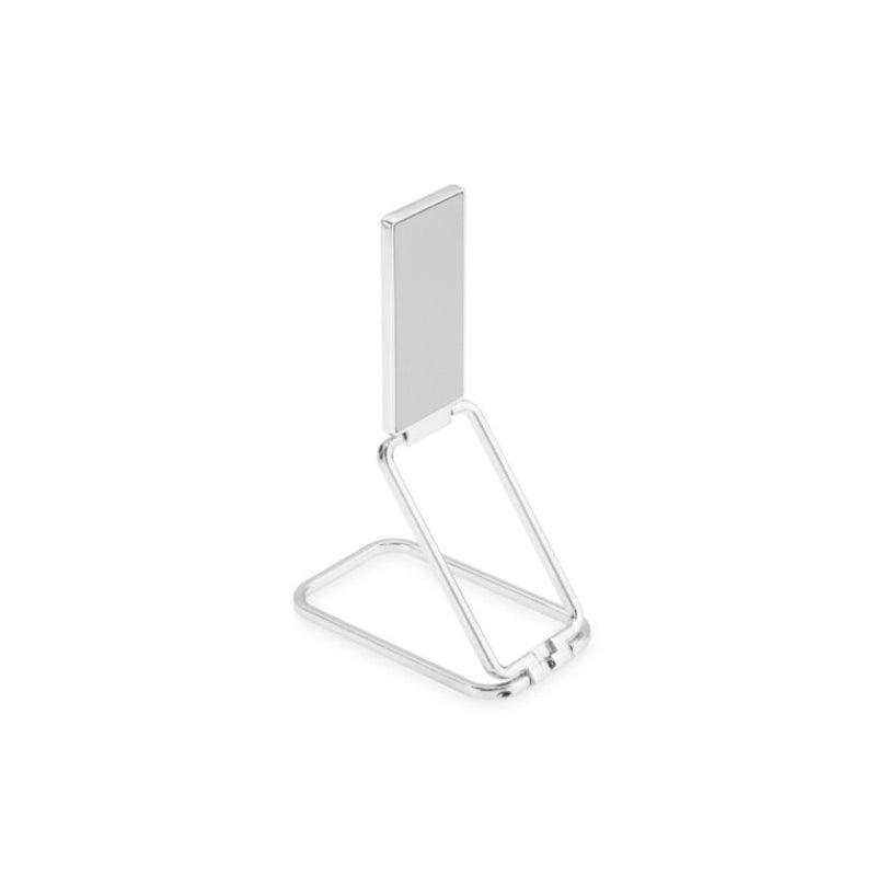 Universal Phone Ring Grip Holder Back Mount Stand for Smartphones and Tablets - Silver