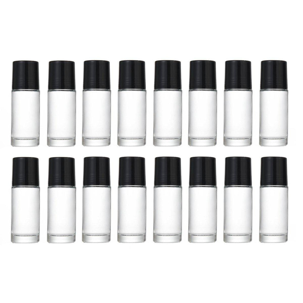 16X Clear Glass Roll On Bottle 30ml Extra Large Roller Ball Perfume Oil Underarm