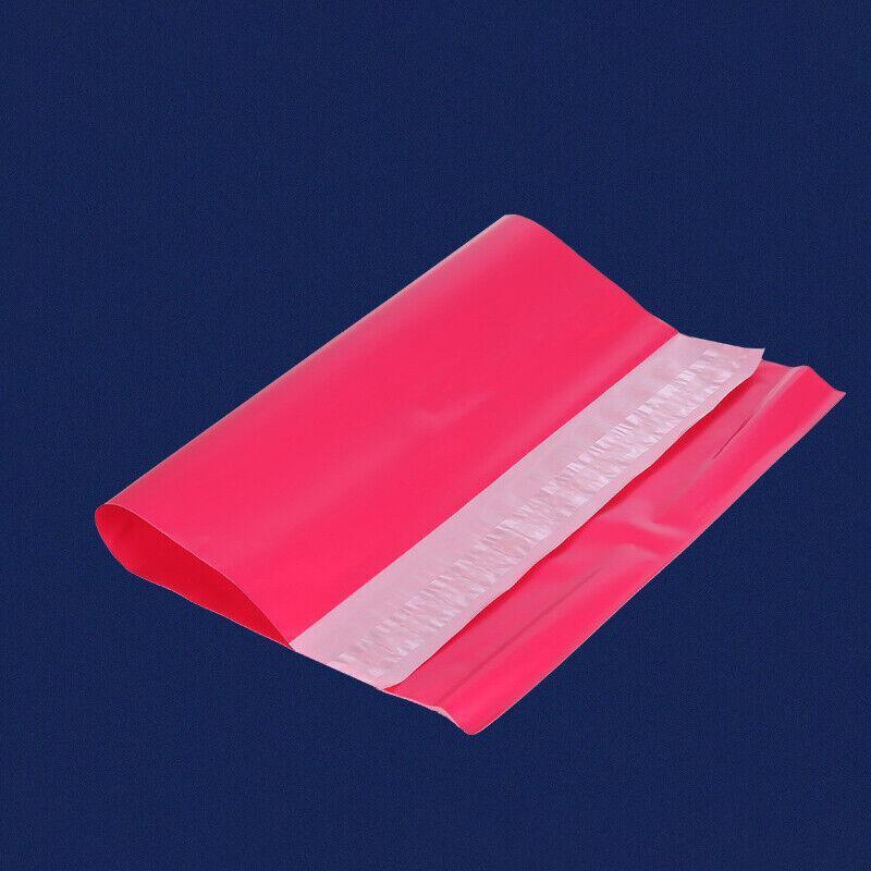 Poly Mailer Bags Mailing Satchel Plastic Courier Self Sealing Packing Rose Red - 25*35CM