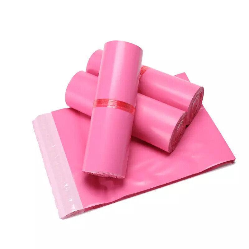 Poly Mailer Bags Mailing Satchel Plastic Courier Self Sealing Packing Rose Red - 38*52CM