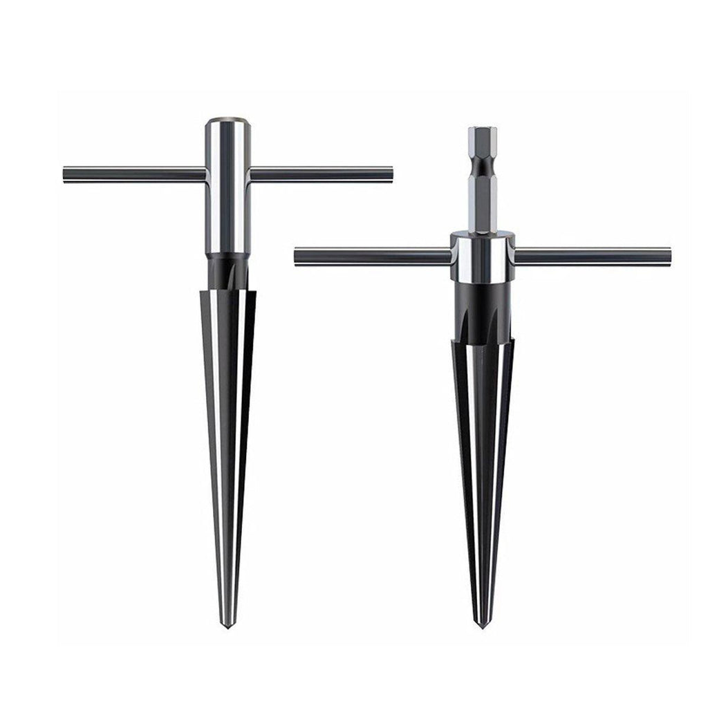 Round Shank Hexagon Shank T Handle Taper Reamer Tool for Drilling and Boring - Round Shank Reamer(3-13mm)
