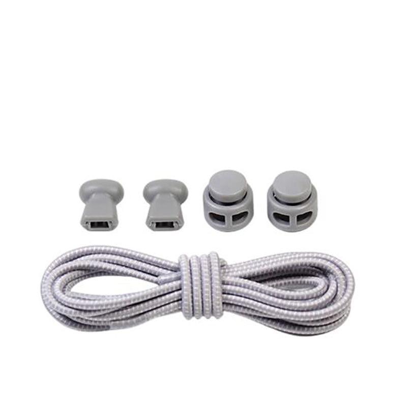 No Tie Elastic Shoelaces with Toggle Locks for Sneakers Running Walking Shoes - Pink