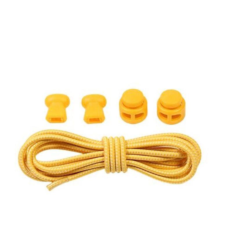 No Tie Elastic Shoelaces with Toggle Locks for Sneakers Running Walking Shoes - Pink