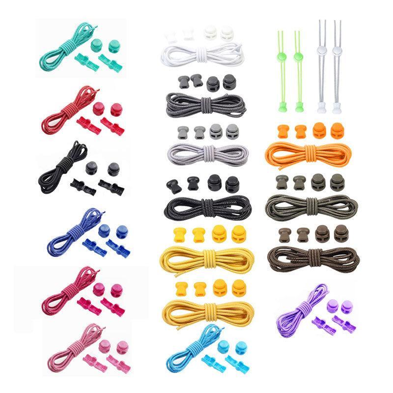 No Tie Elastic Shoelaces with Toggle Locks for Sneakers Running Walking Shoes - Royal Blue