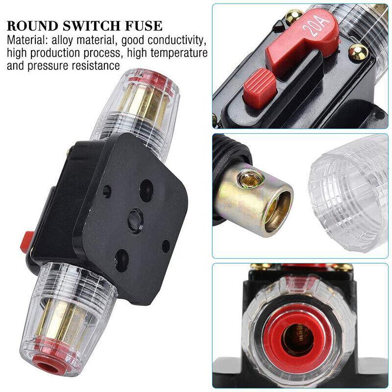 20-150Amp Circuit Breaker Dual Battery Ip67 Waterproof Fuse Manual Reset 12V 24V - 60AMP