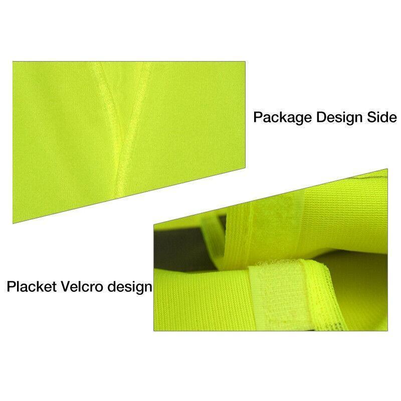 Yellow Reflective High Visibility Vest Workwear for Day and Night Use - 5XL