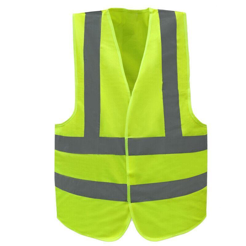 Yellow Reflective High Visibility Vest Workwear for Day and Night Use - XL
