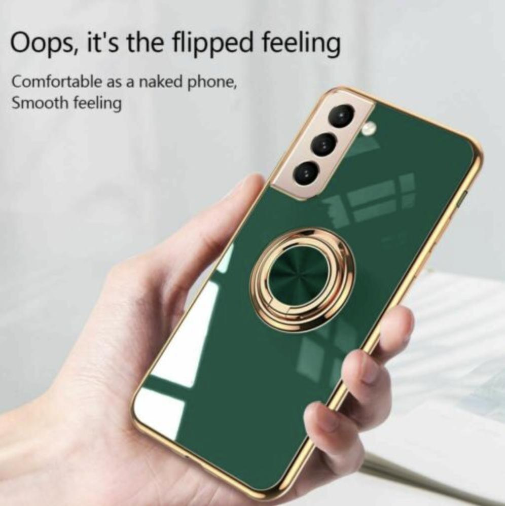 Black Shockproof Ring Holder Case Cover for Samsung S22 Ultra Plus Note 20 - Samsung Galaxy A13