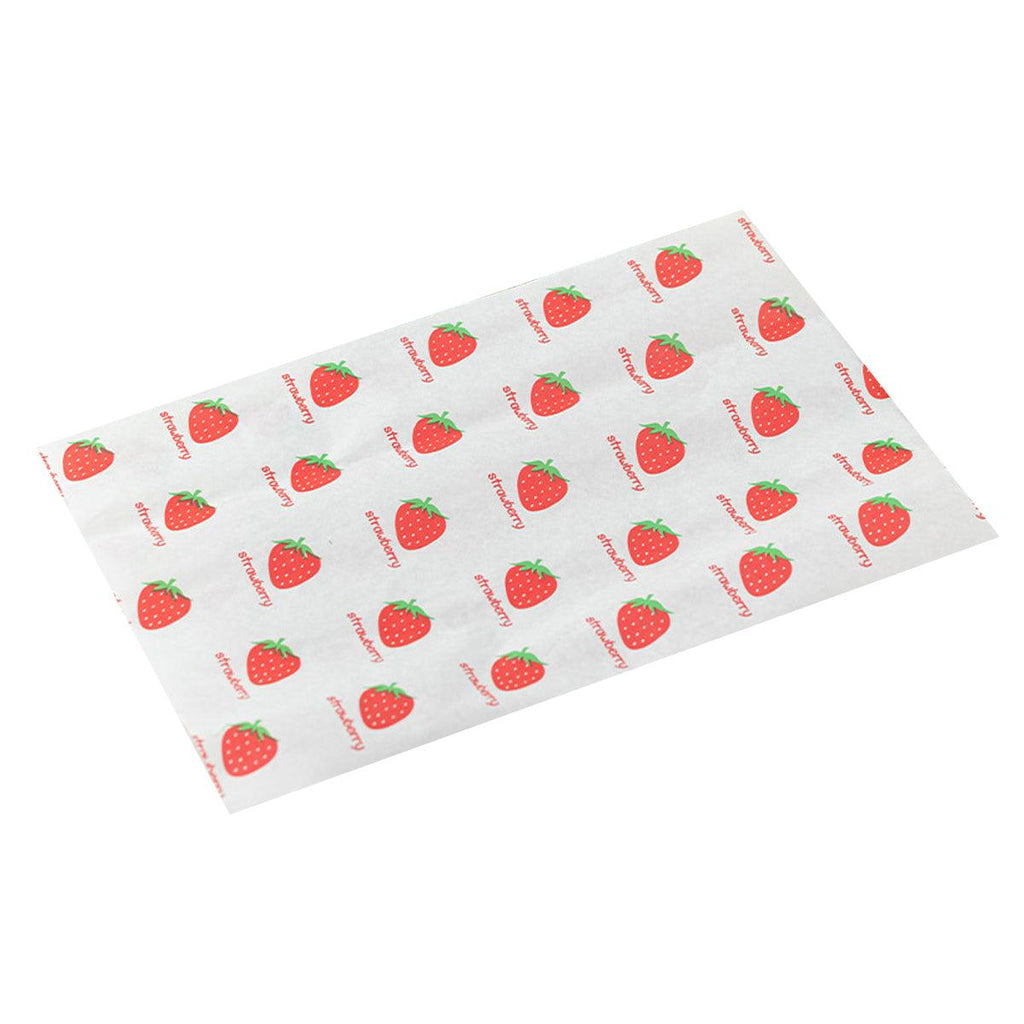 100pcs Sandwich Wrappers Oil Blotting Coated Paper Air Fryer Baking Parchment - Pink Strawberry