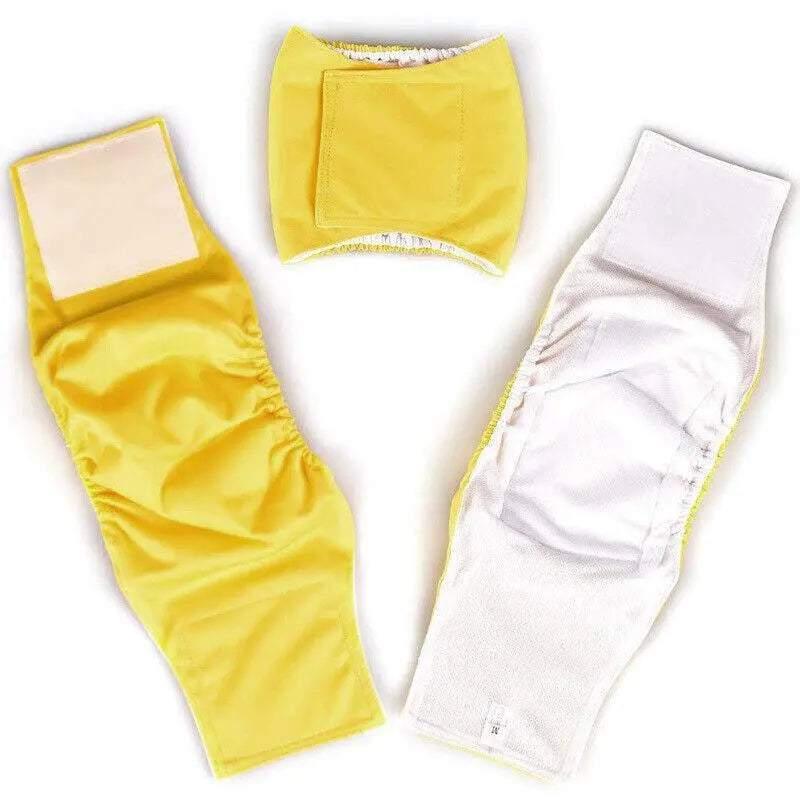 XS Male Dog Puppy Nappy Diaper Belly Wrap Band Sanitary Pants Underpants - Grey