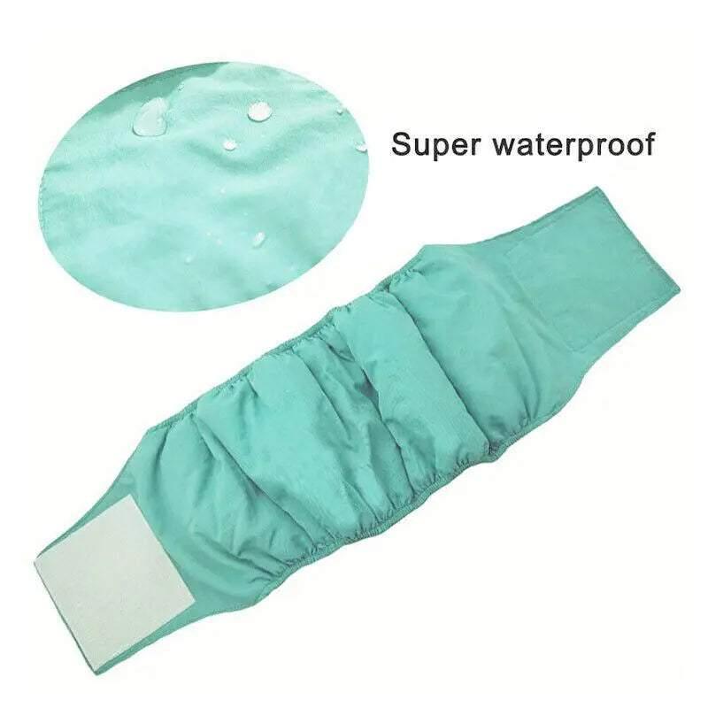 S Male Dog Puppy Nappy Diaper Belly Wrap Band Sanitary Pants Underpants - Yellow