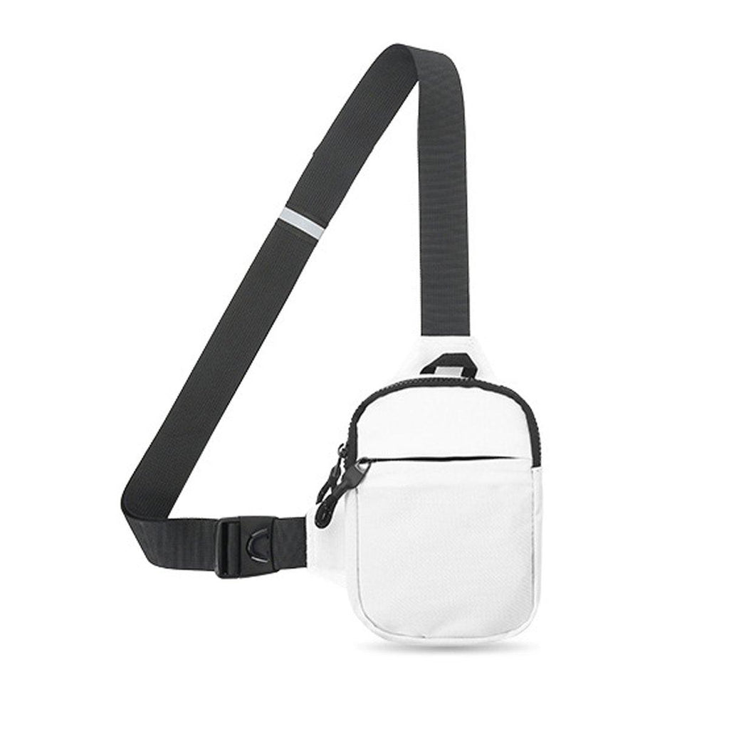 Sports Chest Bag Crossbody Backpack Mini Fashion Satchel for Outdoor Travel - Grey