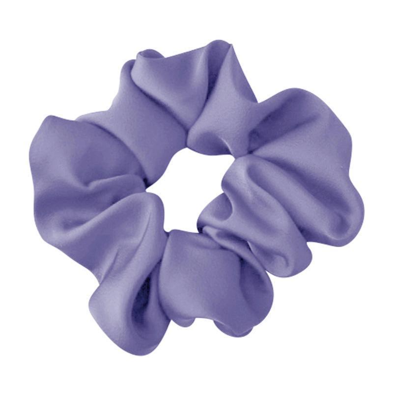 Large Scrunchies Silk Satin Elastic Hair Hair Bands Rope Hair Tie Ponytail Accessory - Dark Brown
