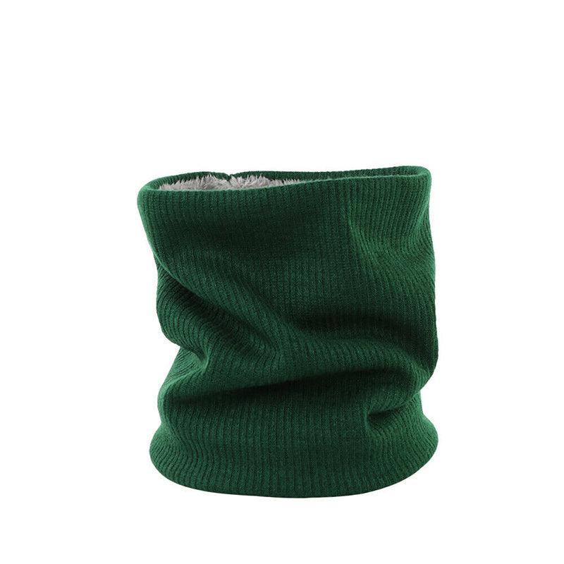 Fleece Neck Warmer Thermal Tube Scarf Winter Snood Hat for Men Women Outdoor - Beige