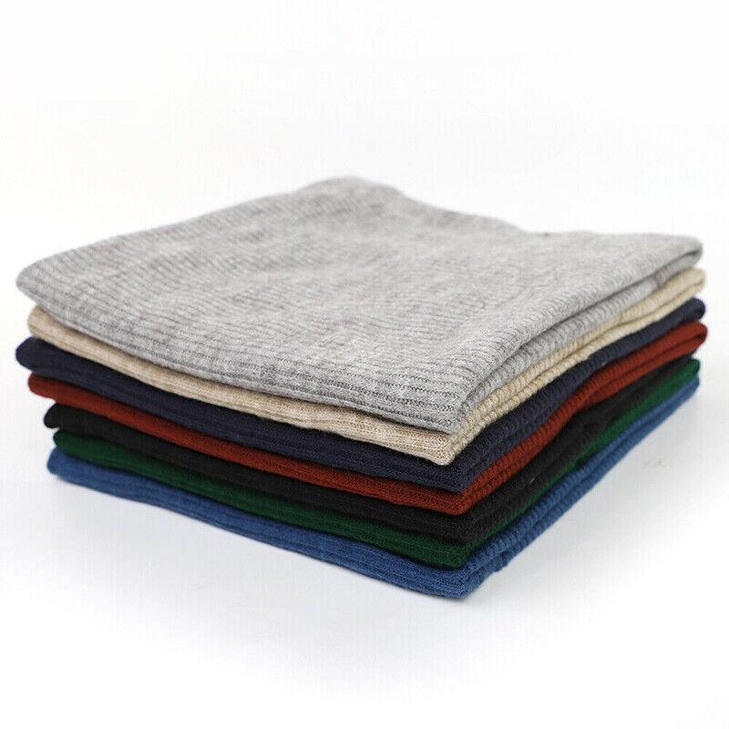 Fleece Neck Warmer Thermal Tube Scarf Winter Snood Hat for Men Women Outdoor - Blue