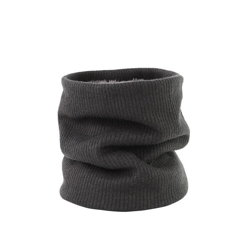 Fleece Neck Warmer Thermal Tube Scarf Winter Snood Hat for Men Women Outdoor - Blue