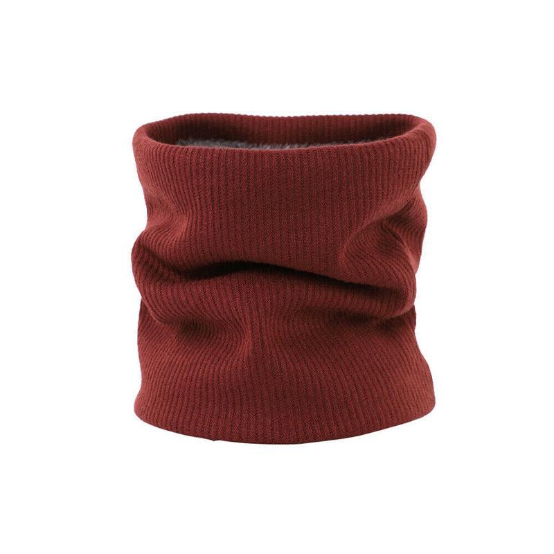 Fleece Neck Warmer Thermal Tube Scarf Winter Snood Hat for Men Women Outdoor - Blue