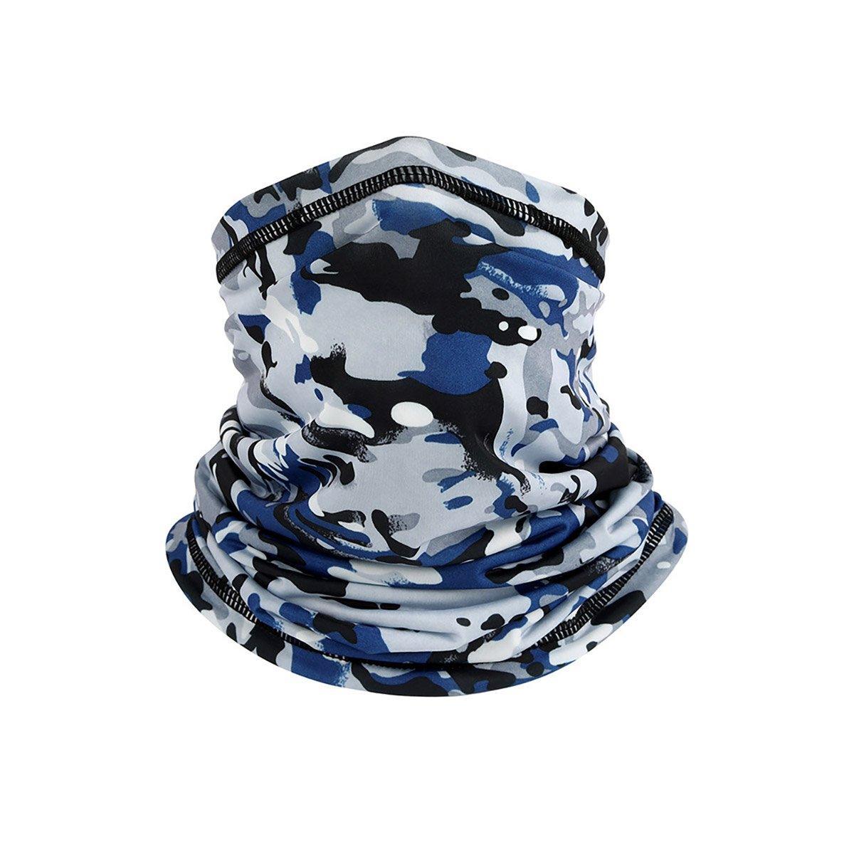 Sunblock Ice Silk Breathable Bandana Bib Face Scarf Fishing Biker Sport Headgear - Ink Khaki