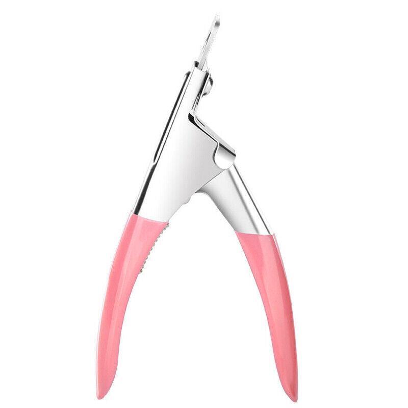 Acrylic Nail Tip Cutter False Nail Clipper U Shape Manicure Art Trimmer Tool - Black