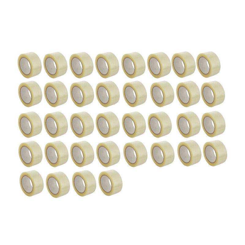 Clear Packing Tape 48mm x 100m for Carton Sealing 6 to 48 Rolls - 6 Rolls