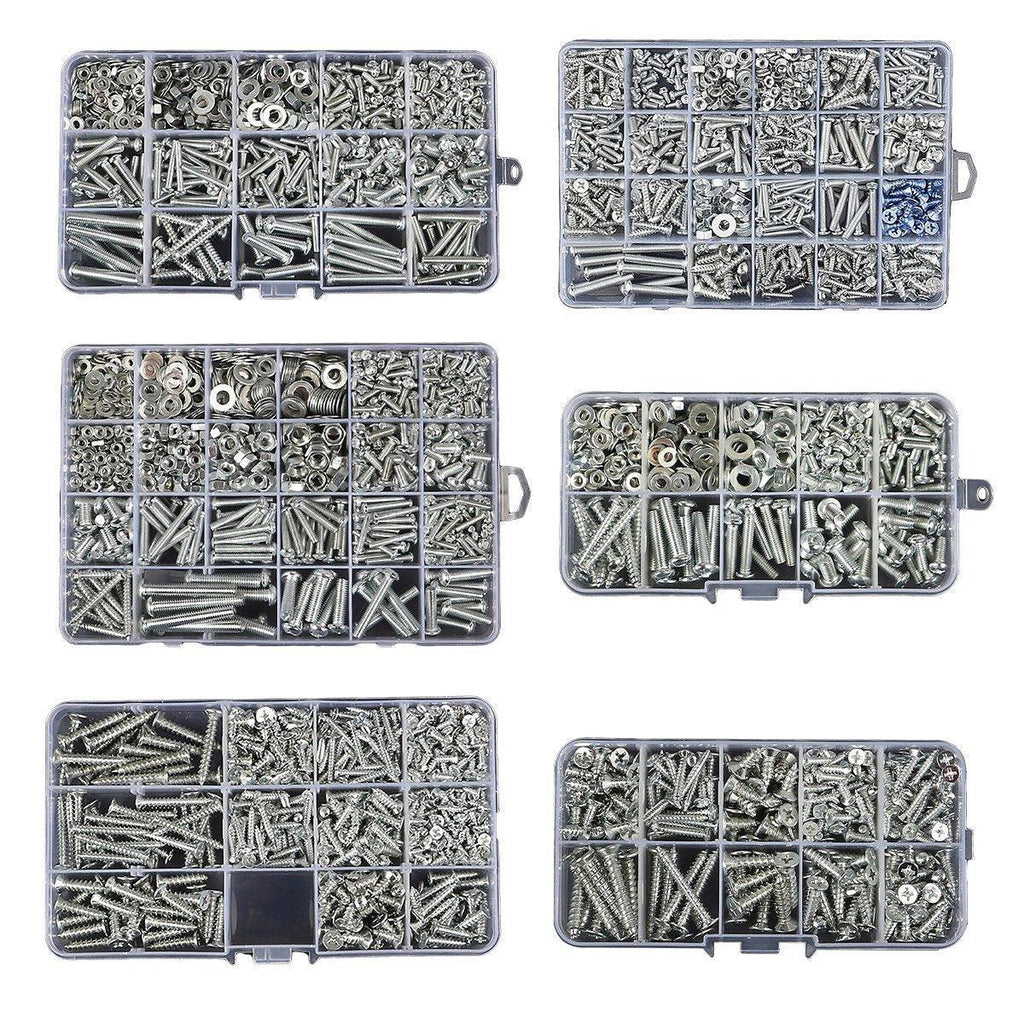 Household Self-tapping Screw Nut Gasket Box Set Multi-purpose Screw Assortment - B