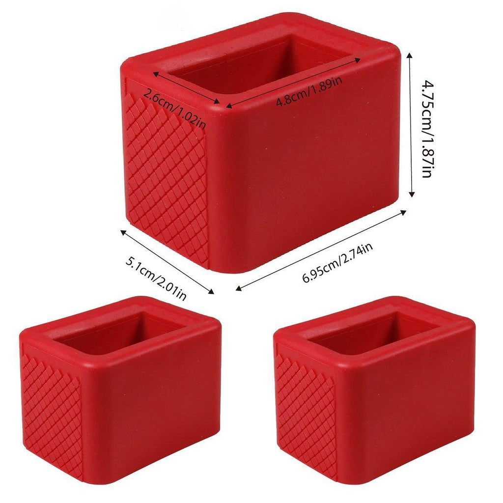 3PCS Vehicle Buckle Insert Slot Lifter Silicone Spacer Block