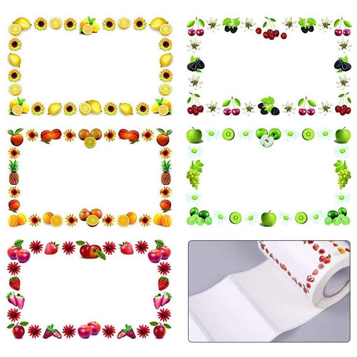 500X Adhesive Freezer Kitchen Food Stickers Label Food Storage Label
