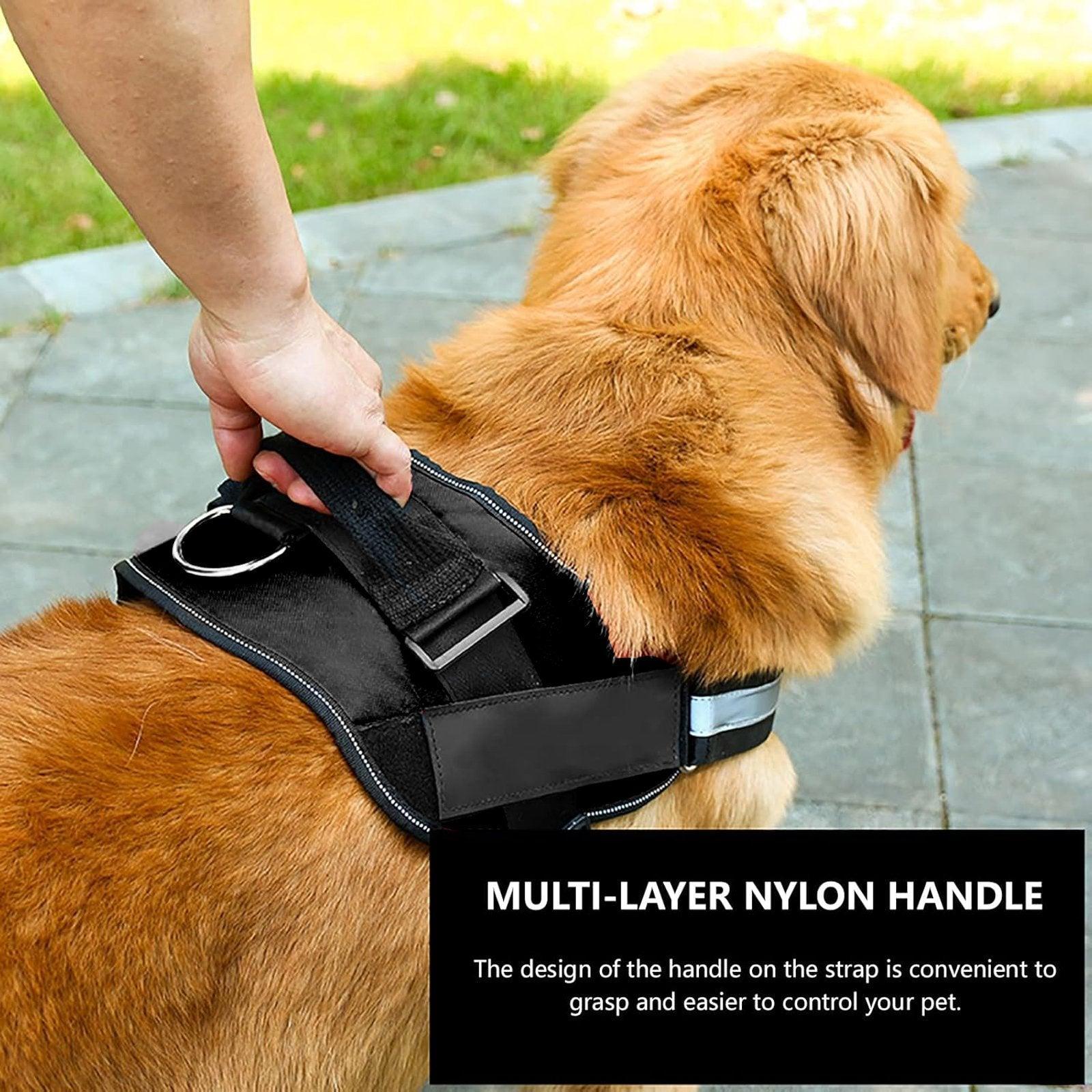 Adjustable Dog Vest Harness for Small Medium Dogs Comfortable No Pull Design - Camouflage-L