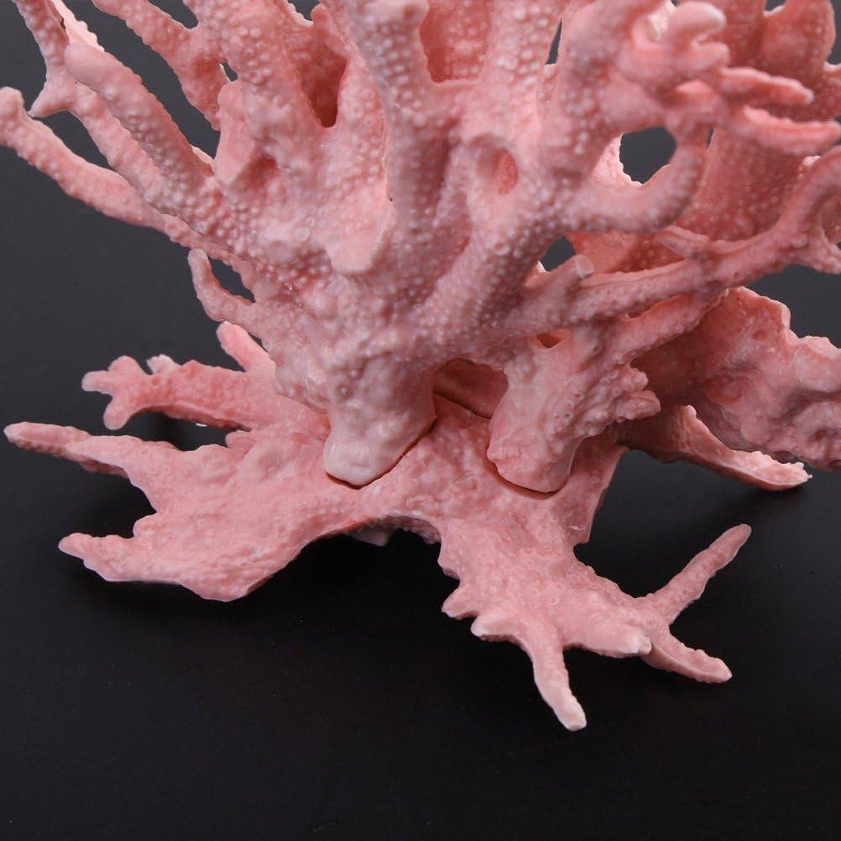 Soft Coral Realistic Water Plants Aquarium Decoration Fish Tank Seawater Set - Pink