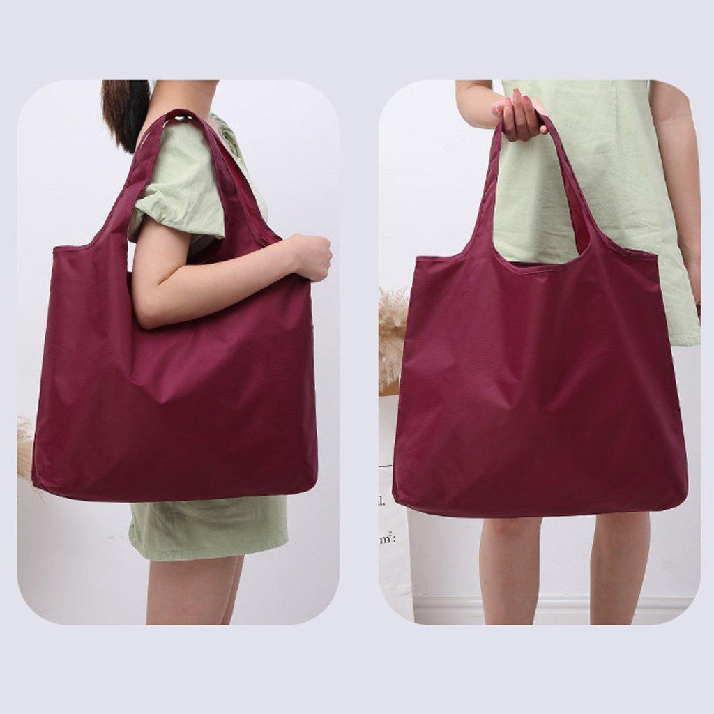 Large Multi Colour Waterproof Shopping Bag Foldable Portable Reusable Bag - Blue