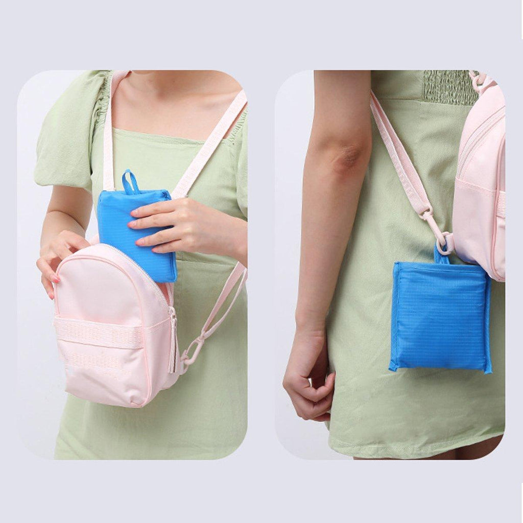 Large Multi Colour Waterproof Shopping Bag Foldable Portable Reusable Bag - Green