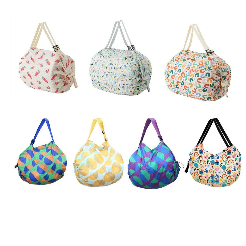 Large Foldable Eco-Friendly Shopping Bag Reusable Thickened Portable Travel Tote - 5