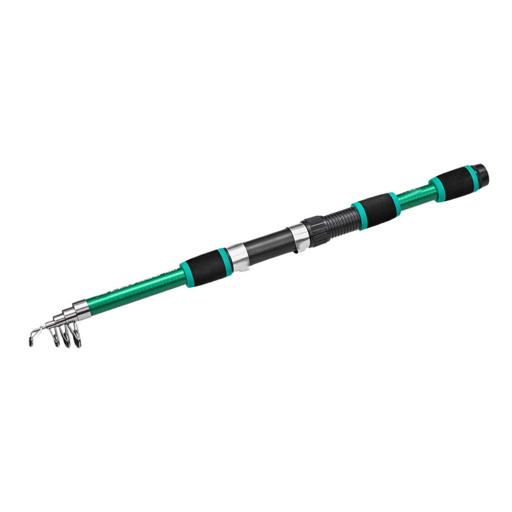 Telescopic Fishing Rod Lightweight Portable Sea Casting Rod Durable Glass Steel - Red