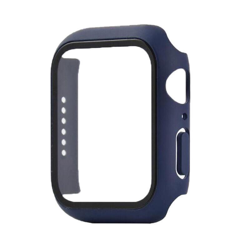 For Apple Watch iWatch Series SE 6 5 4 3 2 1 Case Full Glass Cover 38mm - Black