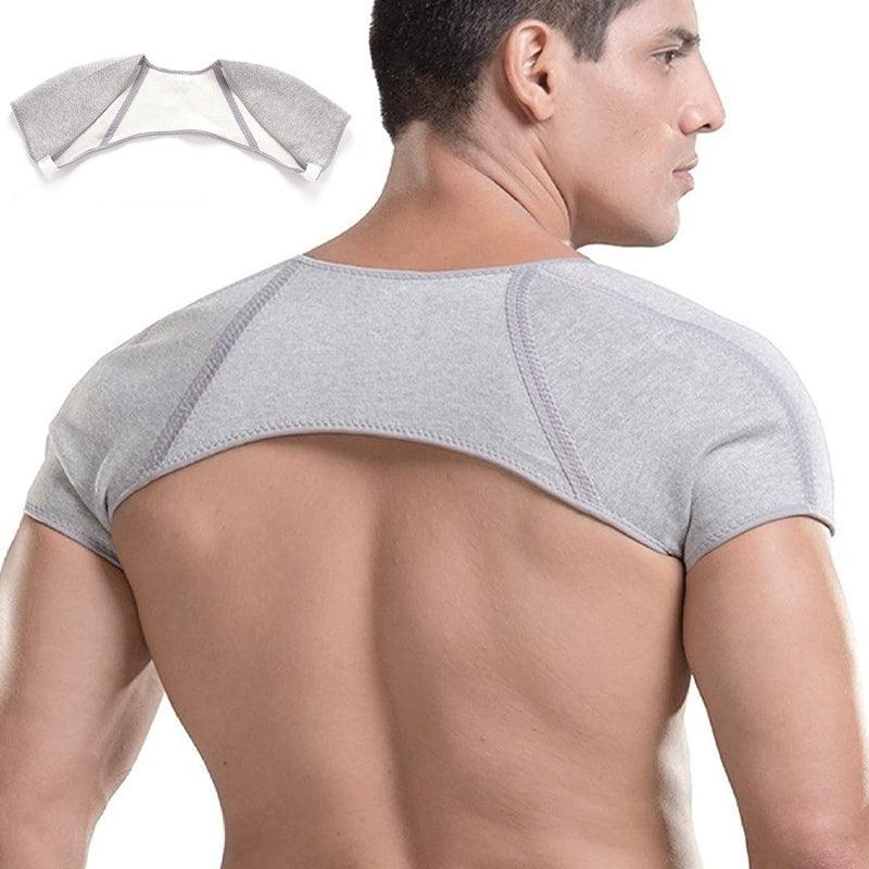 Double Shoulder Support Brace Strap Joint Sport Gym Arthritis Protector Wraps - M(42-46CM)