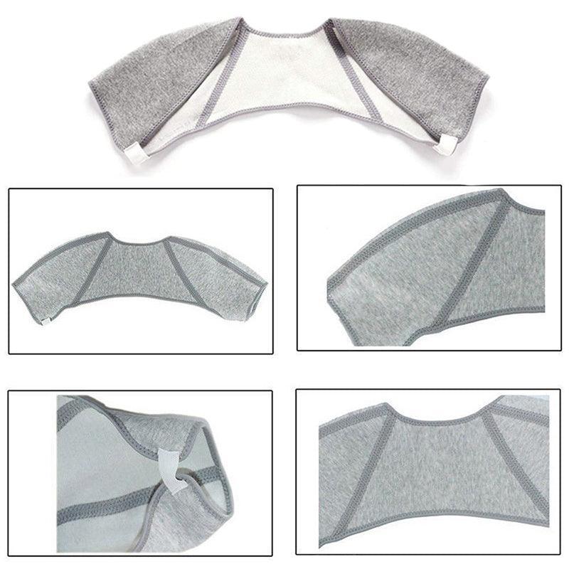 Double Shoulder Support Brace Strap Joint Sport Gym Arthritis Protector Wraps - M(42-46CM)