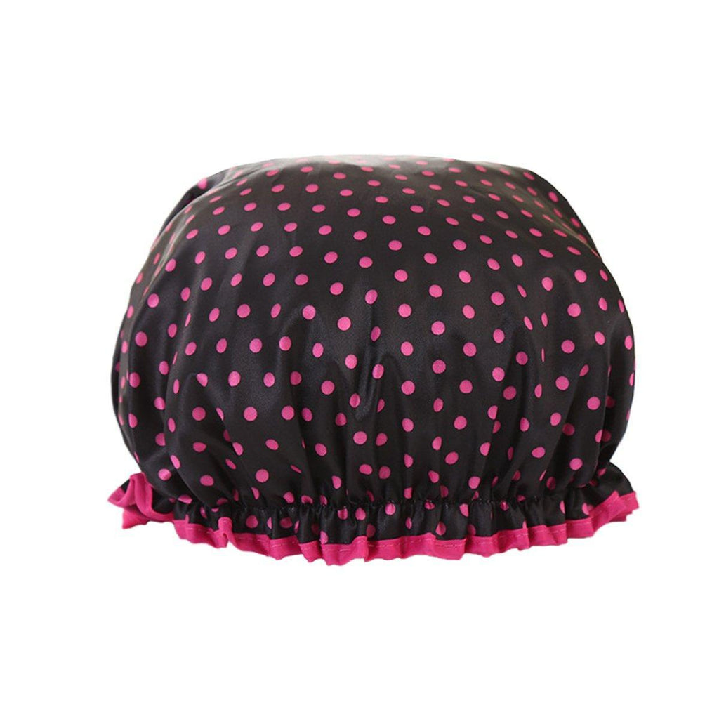 Woman Shower Cap Reusable Long Hair Large Turban Bathroom Waterproof Hair Cap - Streak