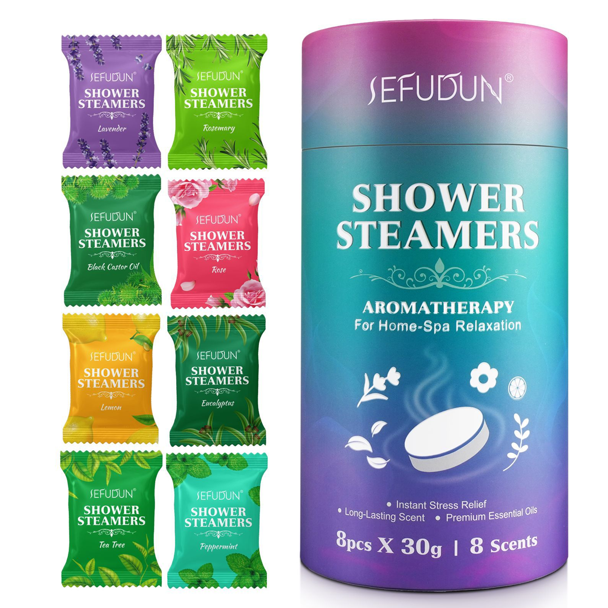 Aromatherapy Bath Oil Tablets Moisturising Spa Shower Bomb Effervescent Salt