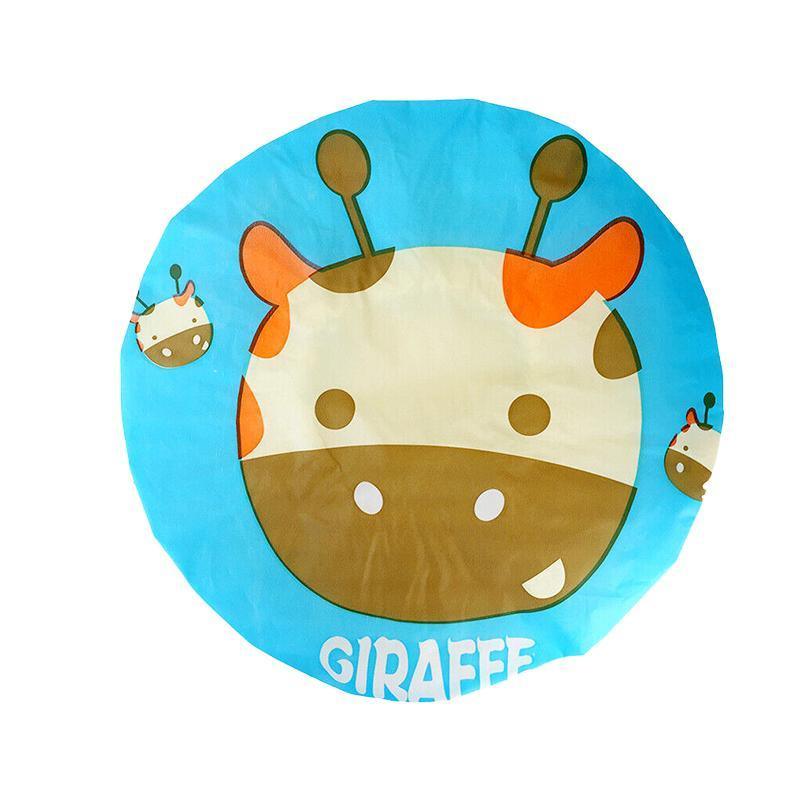 Reusable Women Girls Hair Wrap Waterproof Shower Bath Shower Cap Hat - Monkey