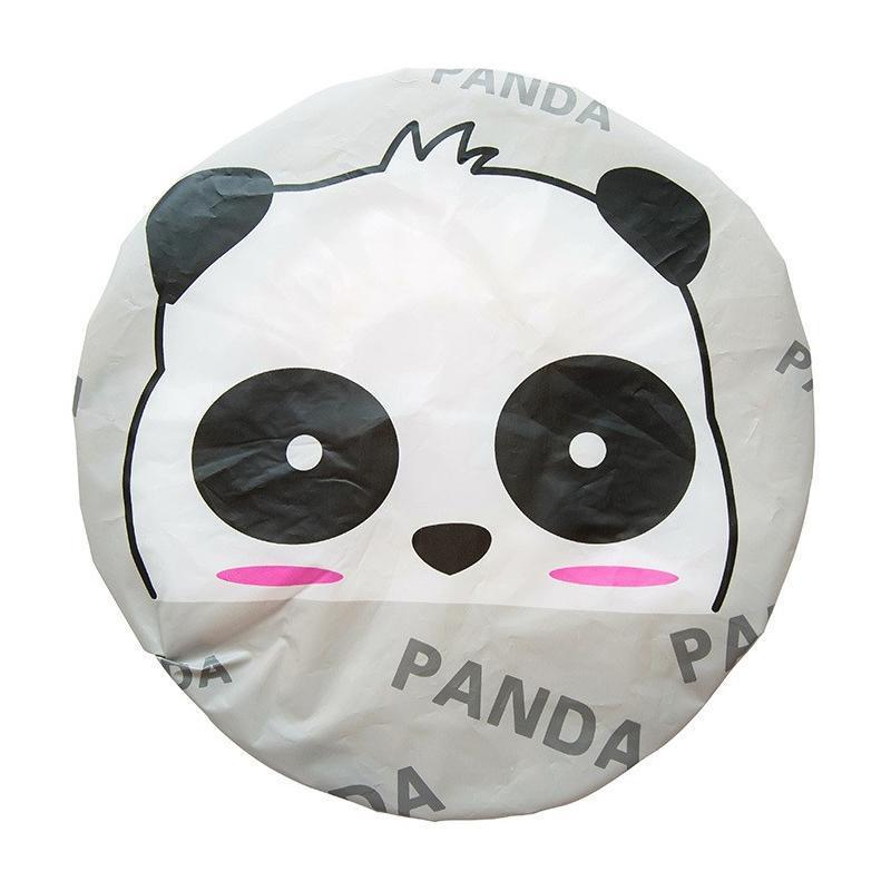 Reusable Women Girls Hair Wrap Waterproof Shower Bath Shower Cap Hat - Monkey