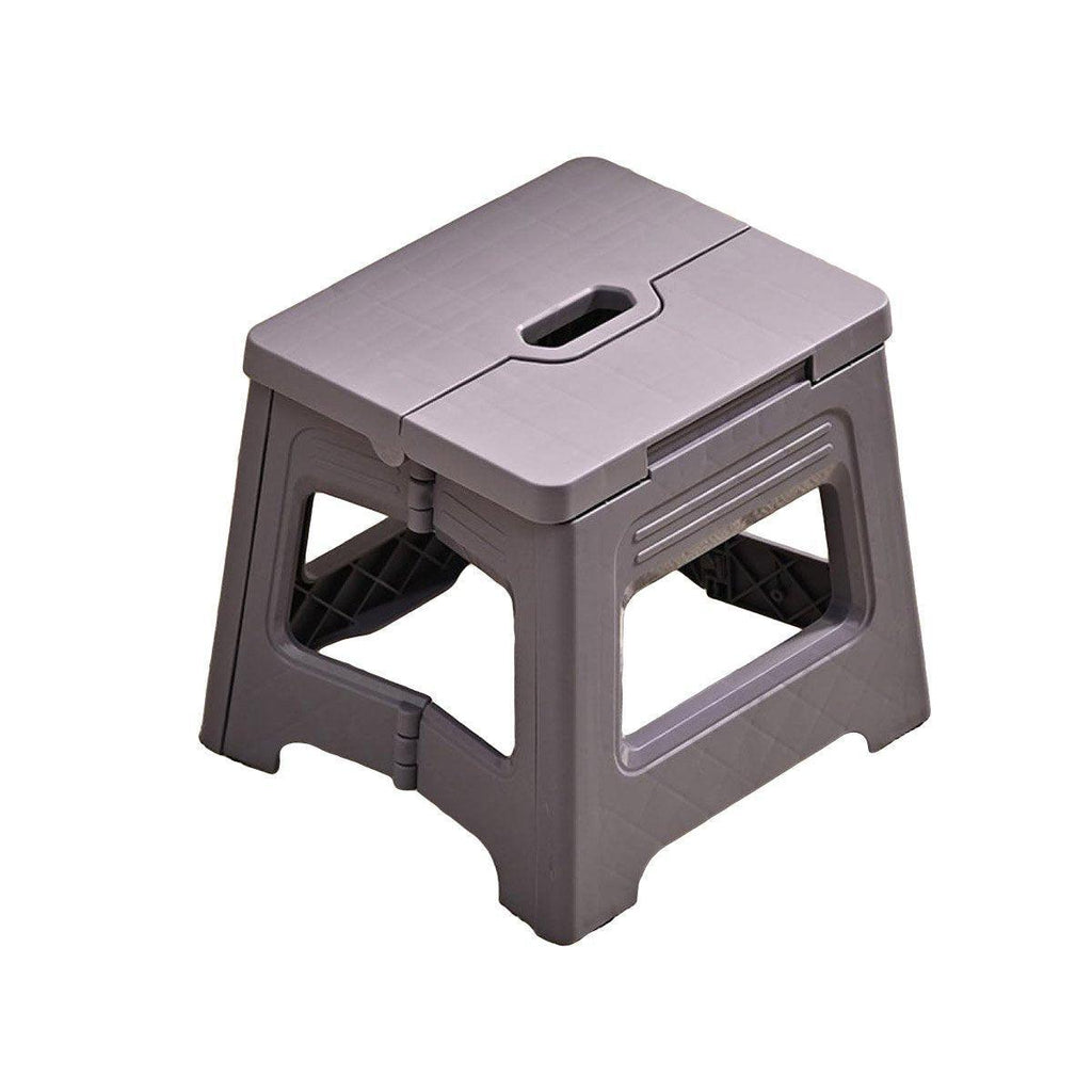 Portable Adjustable Folding Plastic Stool Retractable Outdoor Fishing Chair - Brown