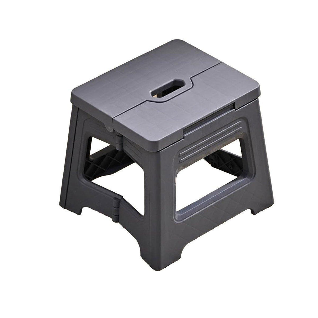 Portable Adjustable Folding Plastic Stool Retractable Outdoor Fishing Chair - White