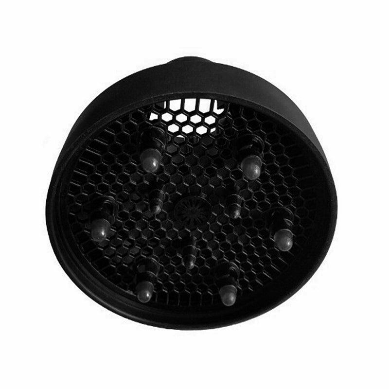 Foldable Hair Dryer Diffuser Universal Silicone Nozzle for Curly Hair Styling - Black