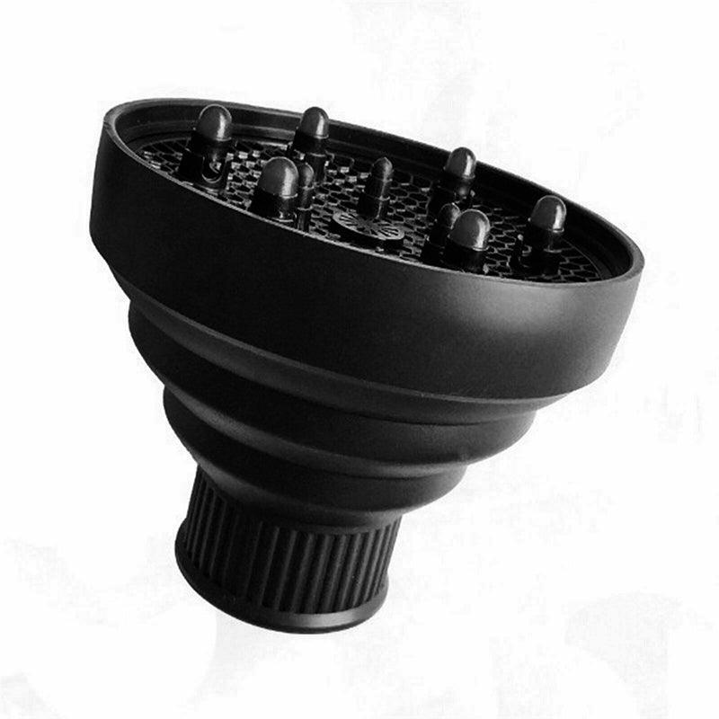 Foldable Hair Dryer Diffuser Universal Silicone Nozzle for Curly Hair Styling - Green