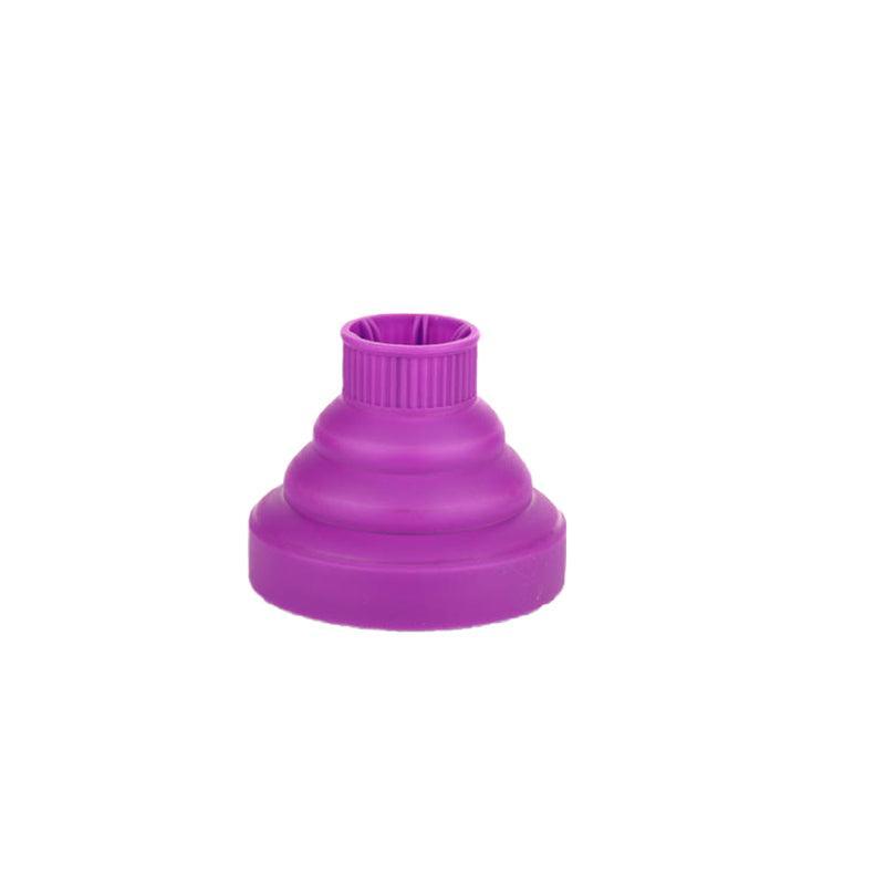 Foldable Hair Dryer Diffuser Universal Silicone Nozzle for Curly Hair Styling - Pink
