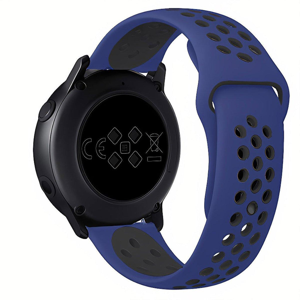 22mm 20mm Silicone Sports Watch Band for Samsung Huawei Huami Two-Tone Strap - 20mm-Grey